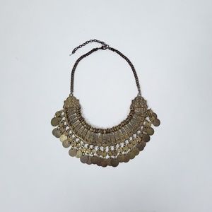 Vintage Gold Statement Necklace